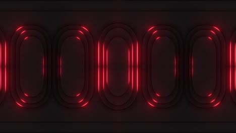 abstract glowing red oval pattern background