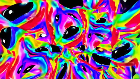 psychedelic abstract art with vibrant colors and distorted forms