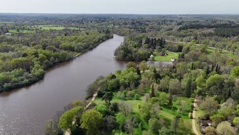 Virgina-waters-Windsor-great-park-Surrey-England-drone,aerial