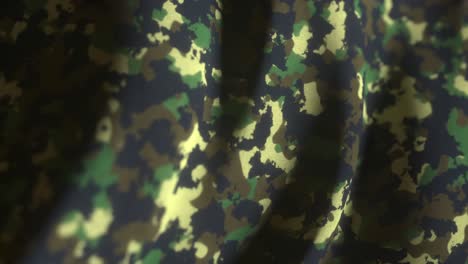 close-up of camouflage fabric texture