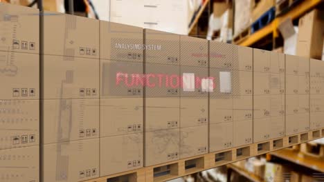 Animation-of-data-processing-over-cardboard-boxes-on-conveyor-belt