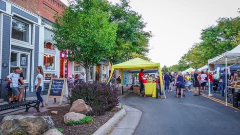 time lapse of farmers market in erie, colorado.