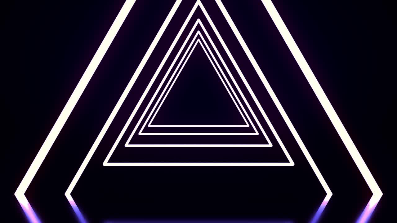 fondo de patrón de triángulo de neón abstracto