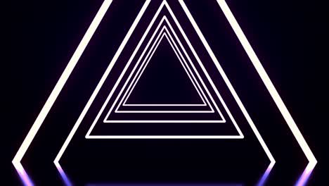 fondo de patrón de triángulo de neón abstracto