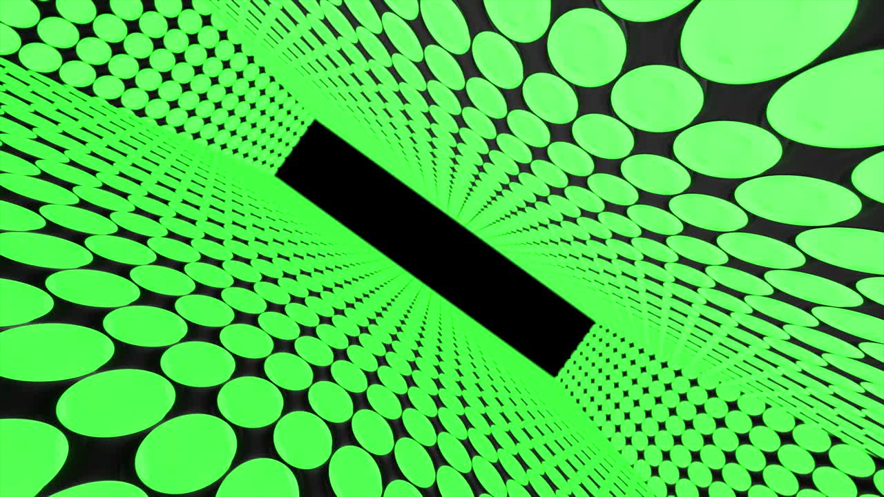 túnel creativo abstracto con puntos. diseño geométrico, giratorio, cámara giratoria y extremo del canal alfa del túnel.