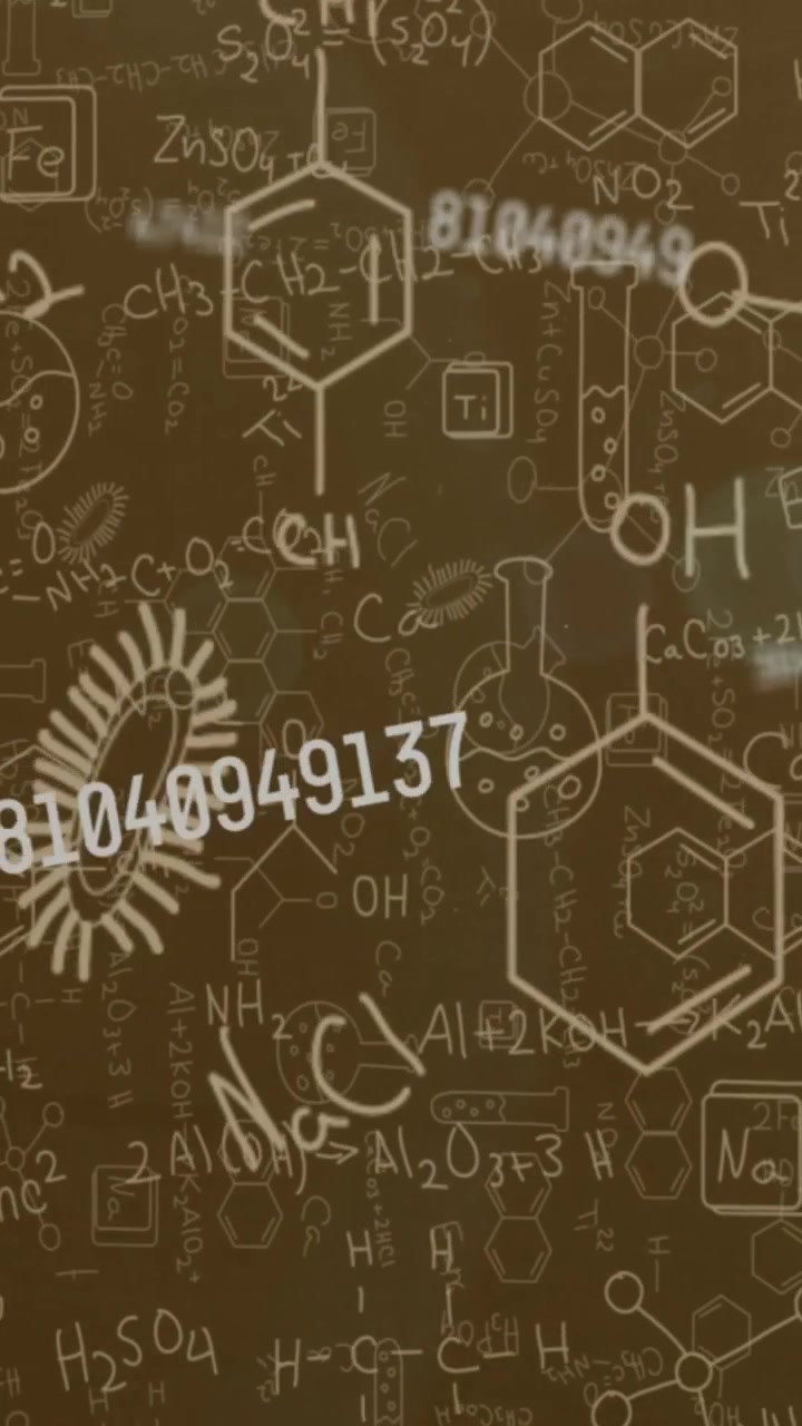 Animation of scientific data processing over chemical icons