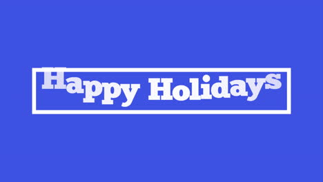 Modern-Happy-Holidays-text-in-frame-on-blue-gradient-color