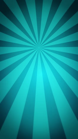 retro animation of sun rays. looped abstract blue background. vertical video.
