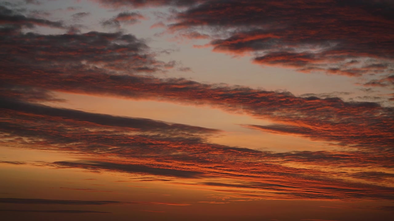 Dramatic Sunset Clouds Fading into Twilight