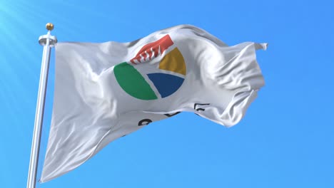 bandera de la provincia de gyeongsang del sur, corea del sur