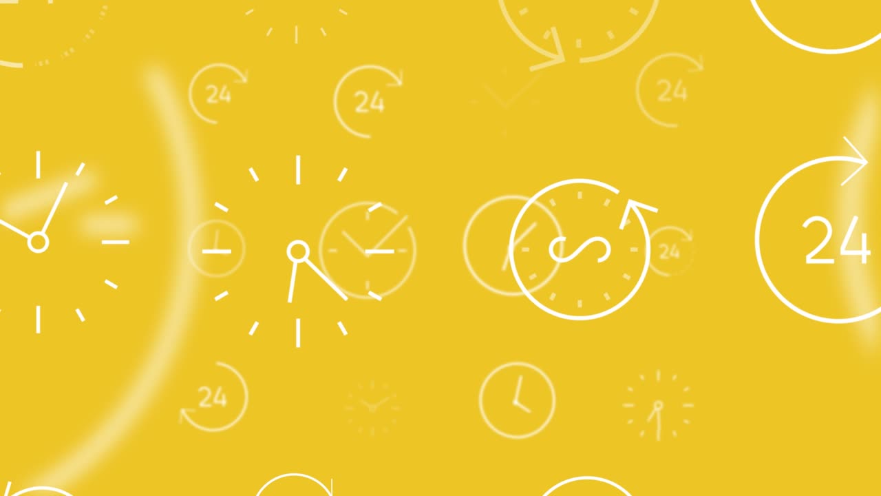 クロックタイムラップ 動きの速いアニメーション