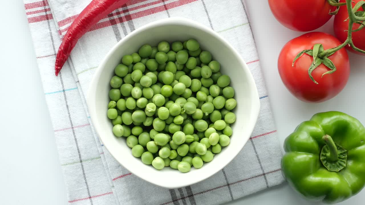 신선한 양배추와 채소