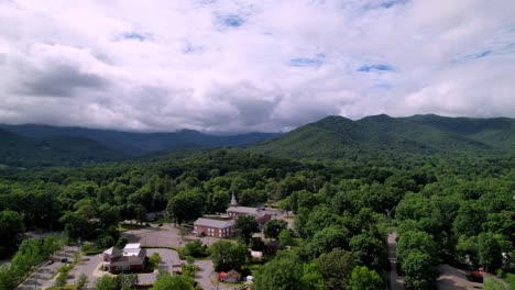 mount mitchell in the clouds from black mountain nc, black mountain north carolina shot in 5