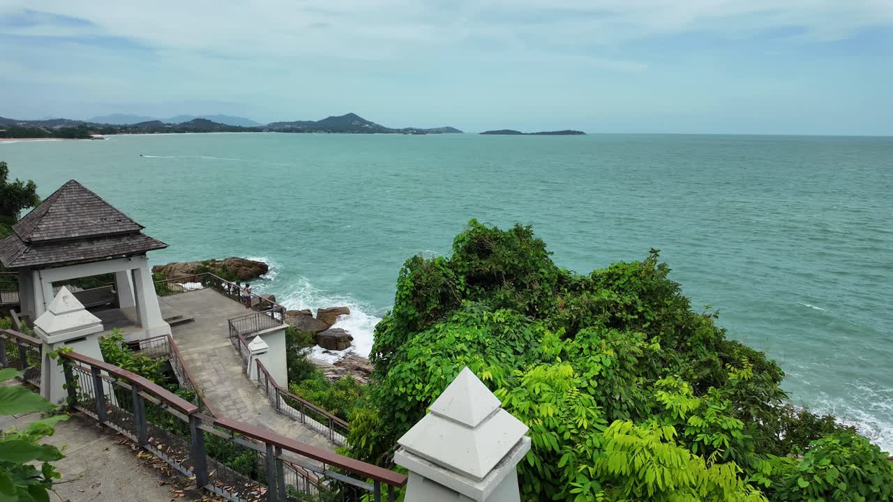 Gulf of Thailand ocean cloudy skyline Southeast Asia nature landscape Koh Samui