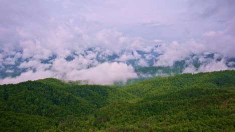 aerial footage of atmospheric beauty in the smokies.