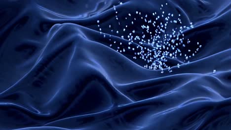 dark blue liquid fabric texture