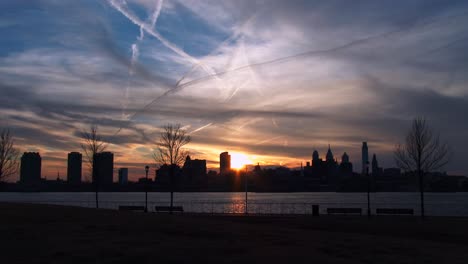 sunset behind the city of philadelphia pennsylvania 3