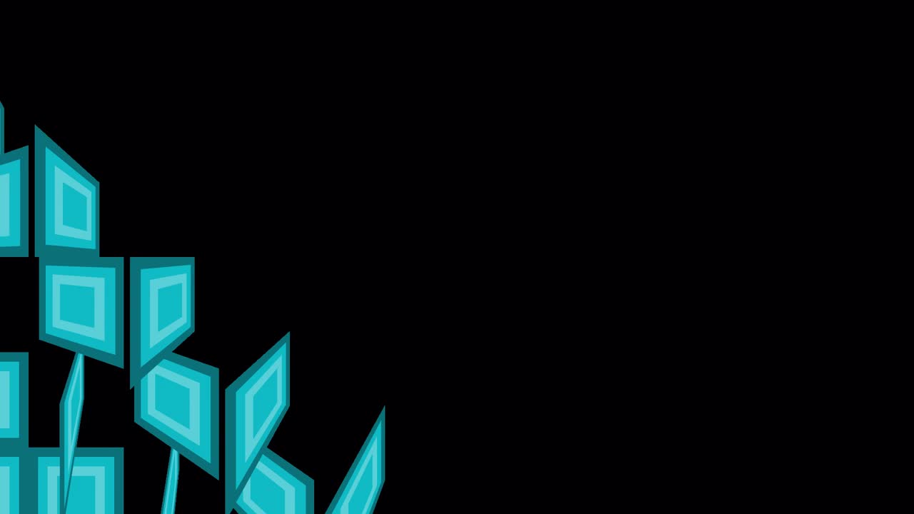 Teal Square Grid Pattern