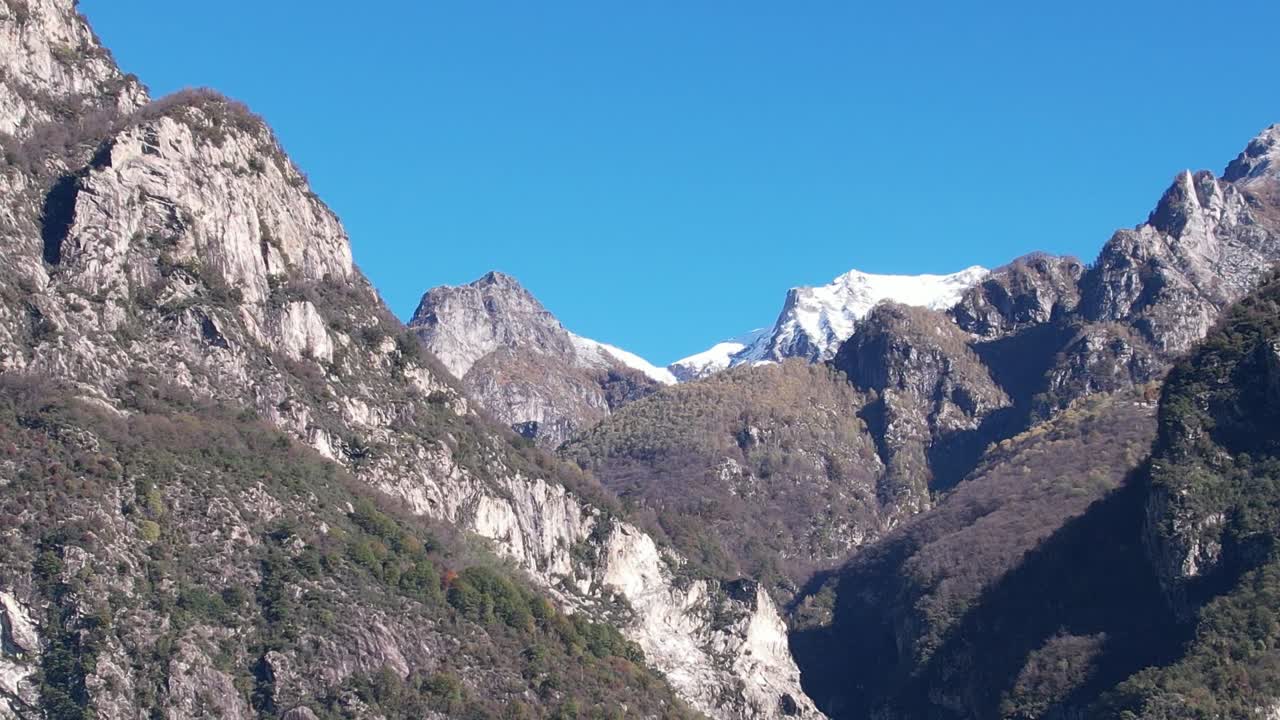 Stunning aerial view of the Italian Alps showcasing majestic peaks