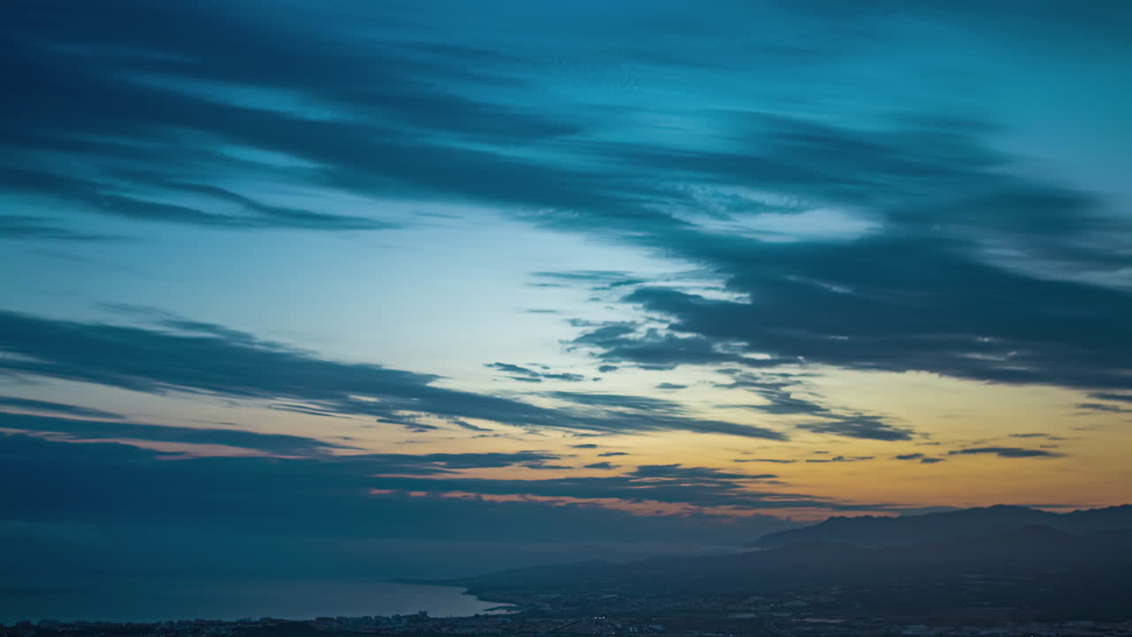 Stunning Sunset over Coastal City