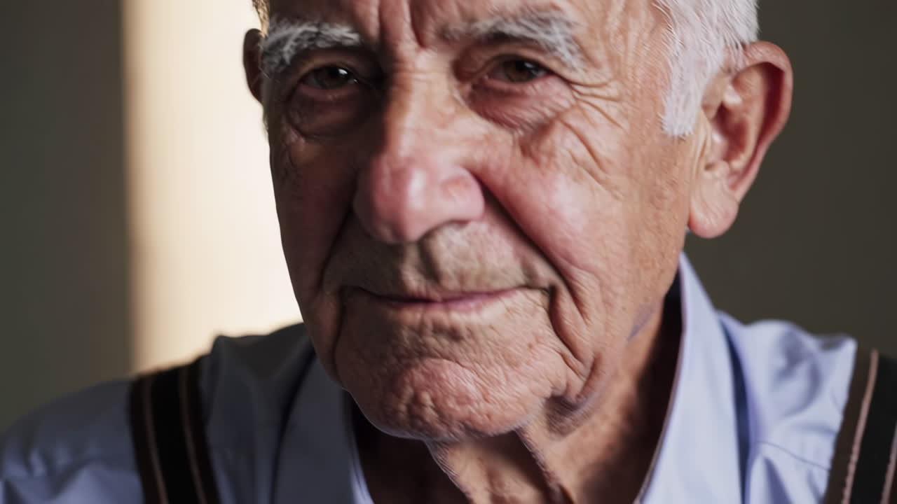 retrato de un hombre anciano