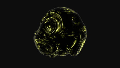 vibrant black and yellow spiral on a dark background