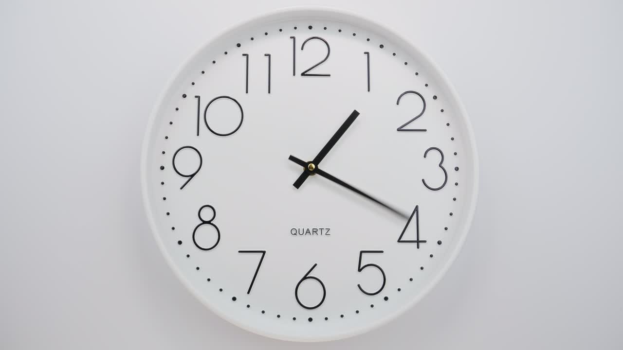 flechas de la cara del reloj lapso de tiempo