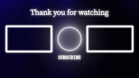 simple gradation end card ending screen motion graphics