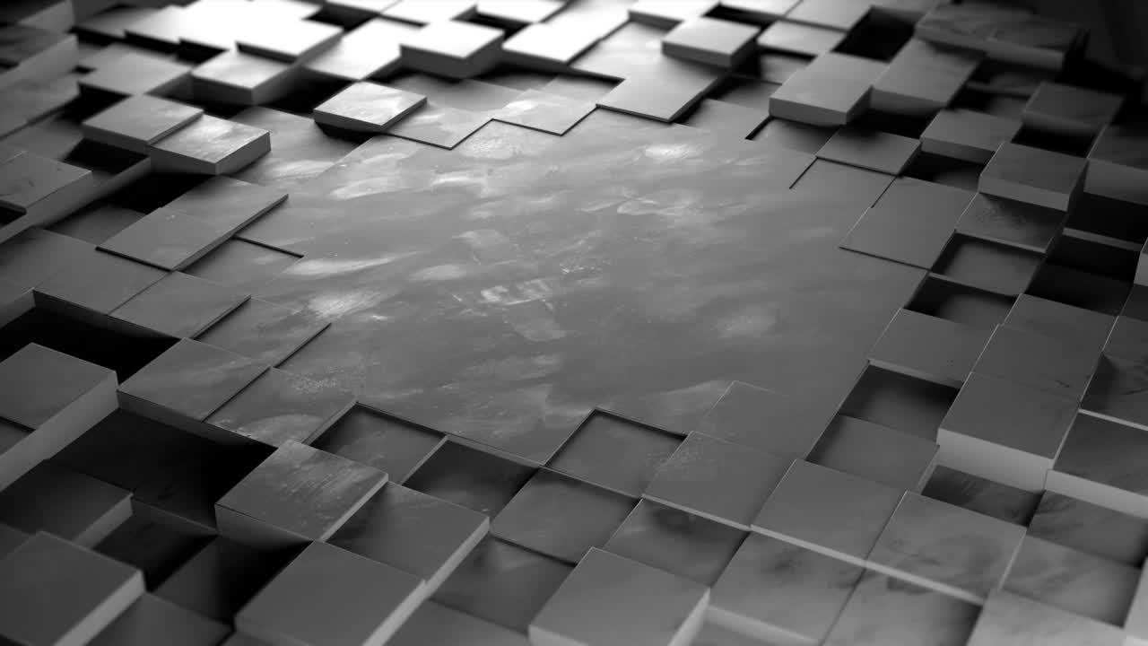 abstracto geométrico cúbico de fondo de renderizado en 3d