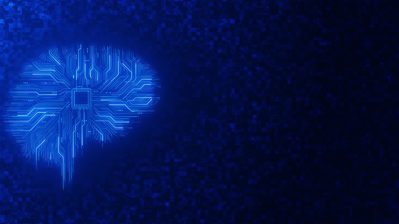 Data processing digital brain background global medicine science computing data mining futuristic