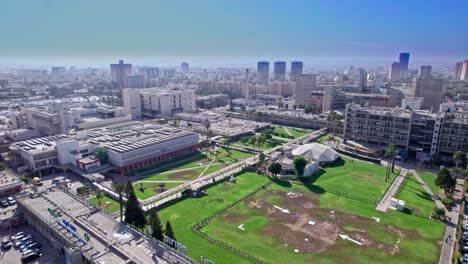 Drone-shot-of-Soroka-hospital-in-beer-sheva