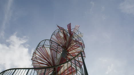 Looking-up-at-a-spirale-tower-in-the-city-of-Ulm