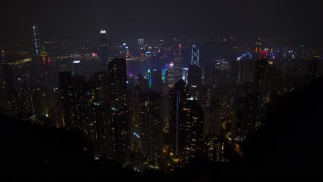 stunning night view of hong kong cityscape