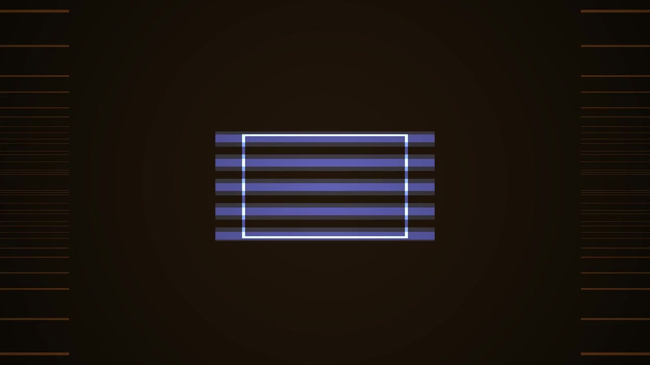 Linee geometriche astratte che pulsano e cambiano colore