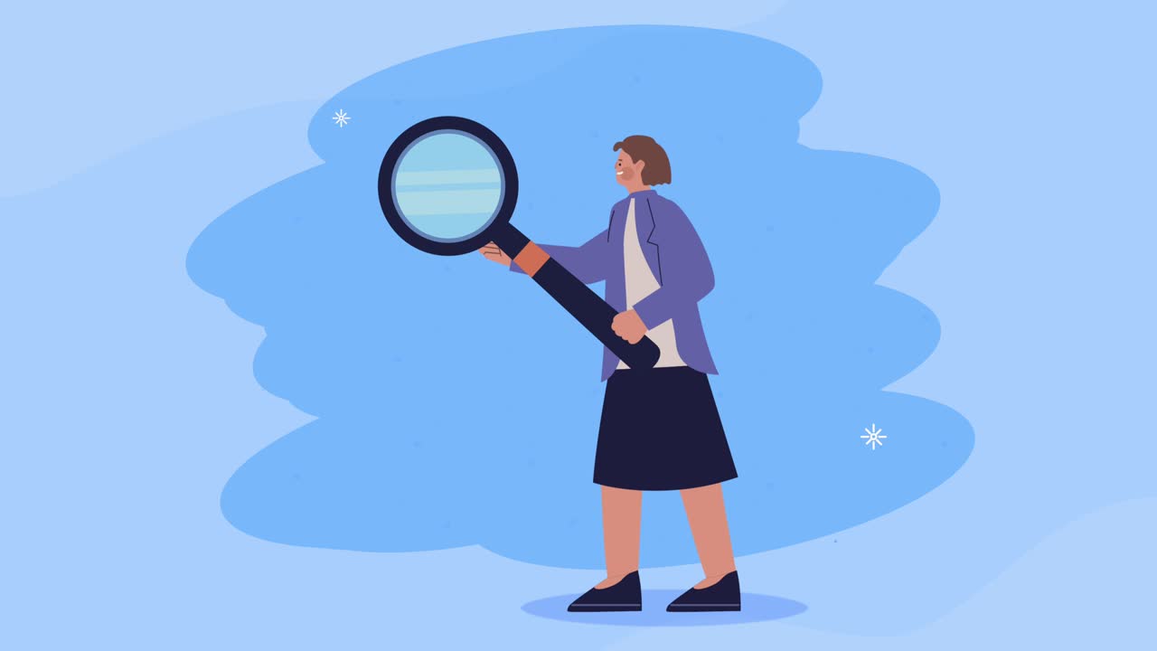 científica con carácter de lupa