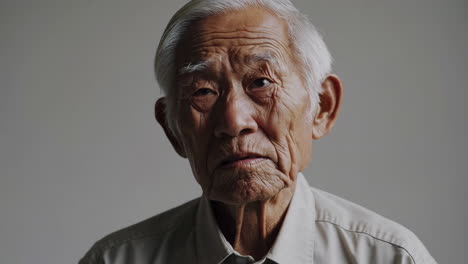 portrait of a senior asian man