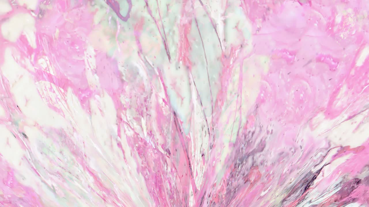 회전하는 페인트, 추상 디자인, 추상 페인트, 모션 배경, 다채로운 융합, 페인트 반응, 색의 회전, 루프