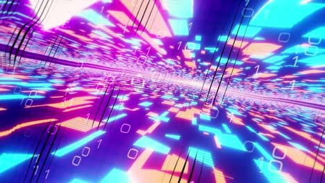 3d cuenta atrás de diez segundos en diseño moderno. 4k 3d renderización de números de cuenta atrás túnel digital, tecnología futurista fondo abstracto. cuenta atrás para abridores de espectáculos, eventos deportivos, trailers de películas, música vj, víspera de año nuevo.