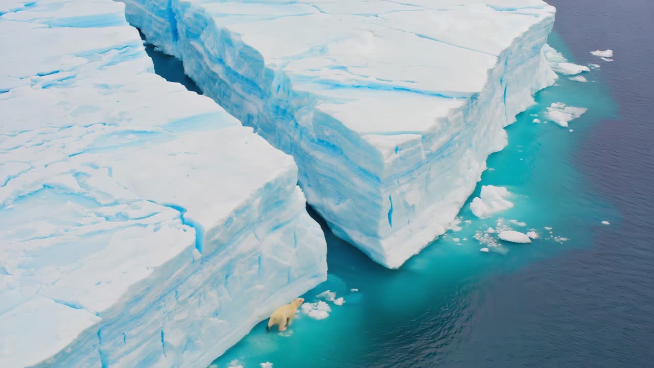 Polar Bear on Iceberg