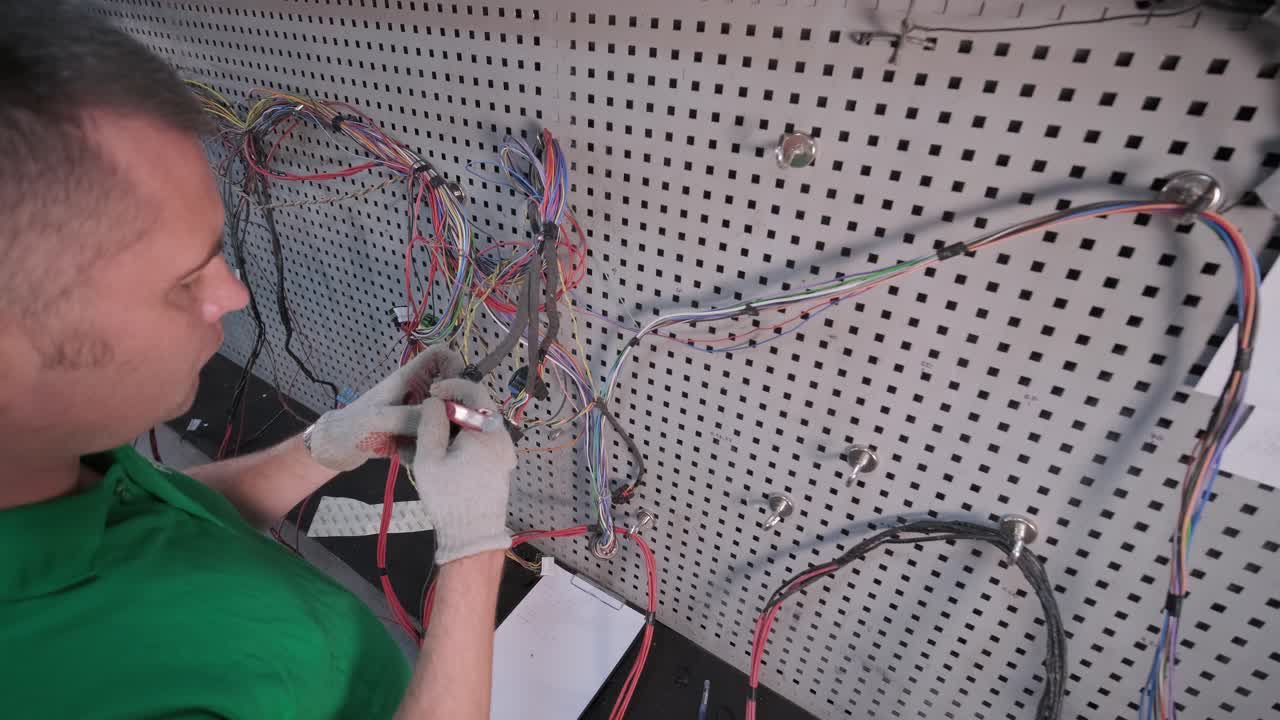 proceso de fabricación de arneses de cableado para vehículos, industria del automóvil