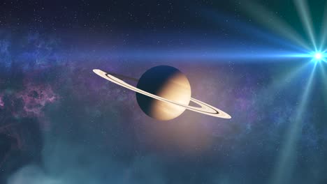 saturn in space