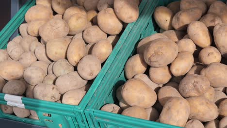 potatoes in crates