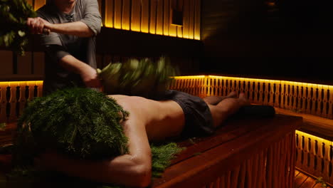 traditional sauna herbal treatment