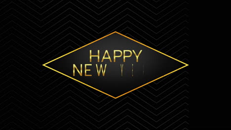 Modern-Happy-New-Year-text-with-gold-shape-on-black-gradient