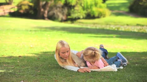 young woman talking with her daughter