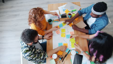 sesión de lluvia de ideas en equipo