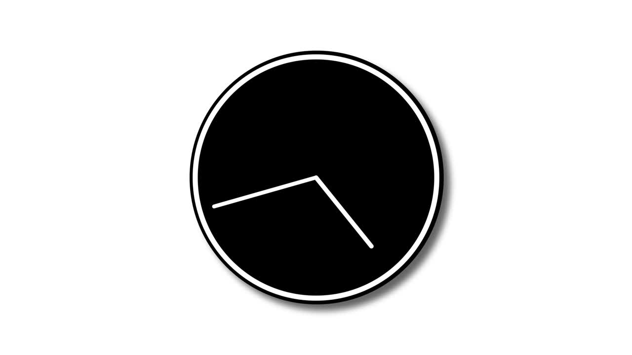 la velocidad de rotación de la manilla del reloj. animación del reloj de lapso de tiempo. rotación de la velocidad de la manila del reloj