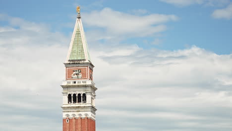 close-up of the top of the campanile in st