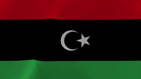 libya waving flag animation 4k moving wallpaper background