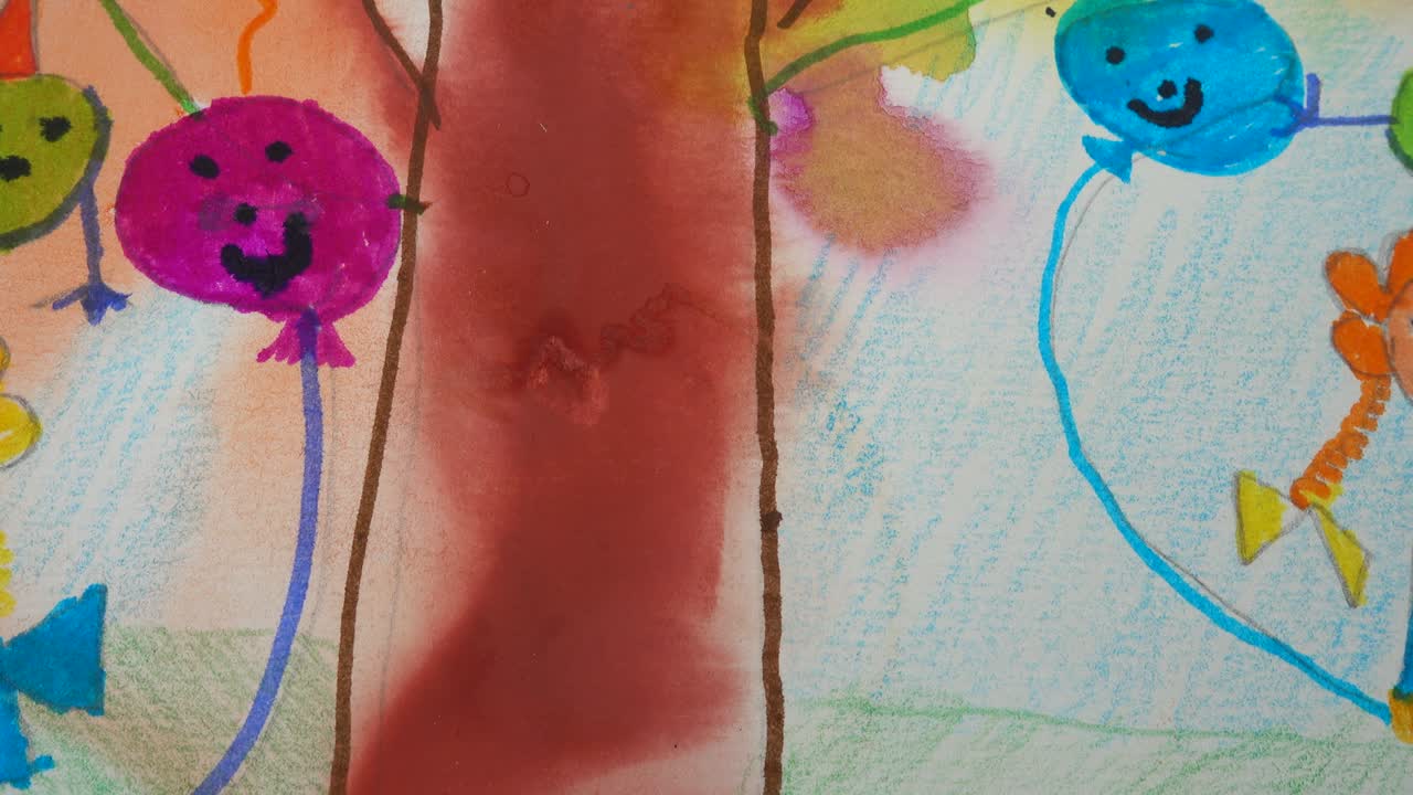 Meninas em um jardim, desenhando